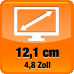 4.8 Zoll Bildschirmdiagonale