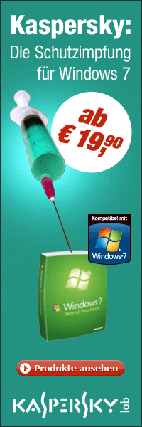 Kaspersky hilft Windows 7 bei der Sicherheit