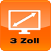 3 Zoll Bildschirmdiagonale