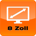 8 Zoll Bildschirmdiagonale