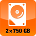 Festplatten 2 x 750 GB