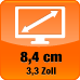 3.3 Zoll Bildschirmdiagonale
