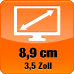 3.5 Zoll Bildschirmdiagonale
