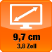 3.8 Zoll Bildschirmdiagonale