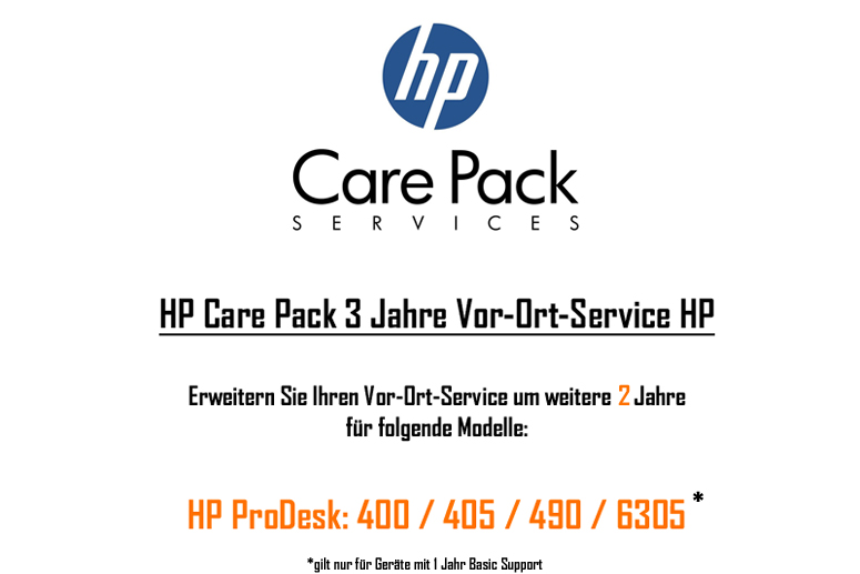 HP Care Pack 3 Jahre VorOrtService HP U6578A bei notebooksbilliger.de