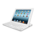 Logitech Ultrathin Keyboard Cover Wei&szlig; [Bluetooth-Tastatur, ultraflach, Display-Schutz aus Aluminium]