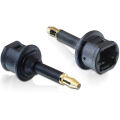 Delock Adapter optisch Audio [3,5mm Toslink Klinkenstecker -> Toslink Buchse]