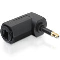 Delock Adapter optisch Audio gewinkelt [3,5mm Toslink Klinkenstecker -> Toslink Buchse]