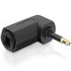 Delock Adapter optisch Audio gewinkelt [3,5mm Toslink Klinkenstecker -> Toslink Buchse]