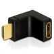Delock Adapter HDMI Stecker -> HDMI Buchse [gewinkelt, nach oben]