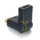 Delock Adapter HDMI Stecker -> HDMI Buchse [gewinkelt, 180� drehbar]