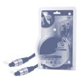Premium Optisches Kabel vergoldet, 0,75m [Toslink Stecker > Toslink Stecker]