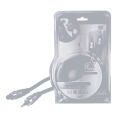 Premium Optisches Kabel vergoldet, 1,5m [3,5mm Stecker > Toslink Stecker]