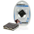 K&ouml;nig 4-Port USB-2.0-Hub, Metallgeh&auml;use [quadratisch]
