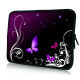 Pedea Design Sleeve bis 17,8cm (7") neopren, purple butterfly