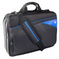 V7 Edge Toploader bis 40,6cm (16") Notebooktasche in blau/schwarz
