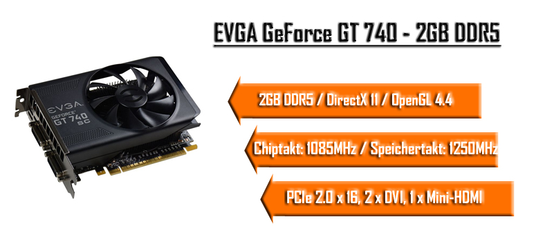 Placa De Video - Geforce Gt 740 Evga - 2gb - Ftw - Gddr5 | Parcelamento