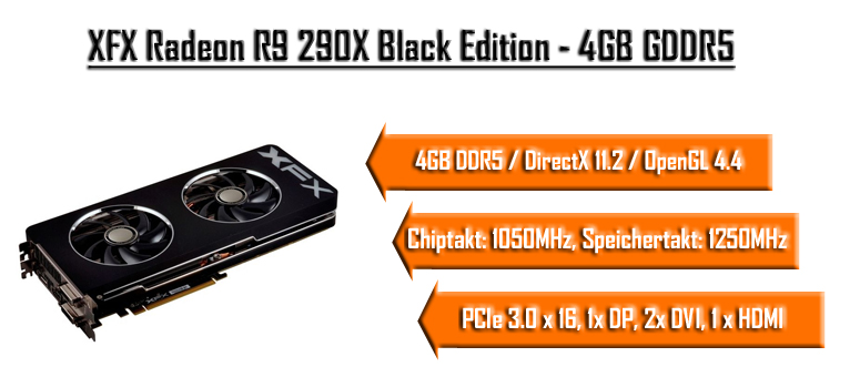 Xfx Radeon R9 290x Black Edition Gunstig Kaufen Bei Notebooksbilliger De